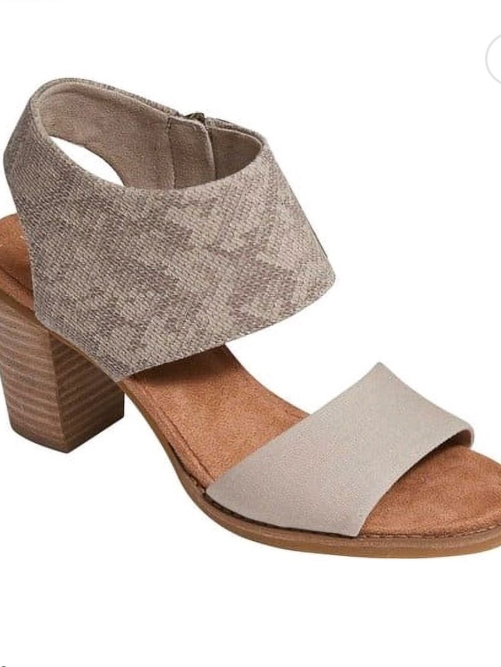 TOMS Women's Majorca Cut Out Sandals Snake Print Neutral Size 9